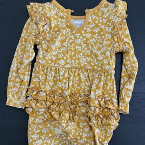 Little Sleepies - Golden Poppy Bubble Romper